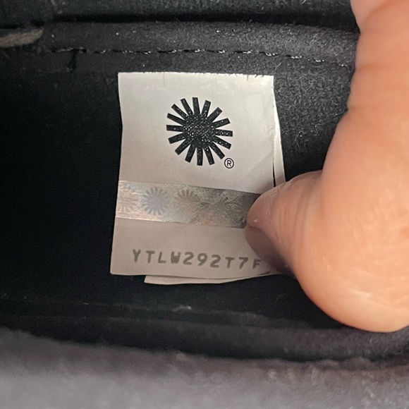 UGG Black Suede Lace Up Back Boot Size 6 - Picture 5 of 12